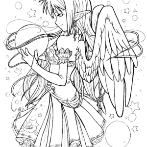 Angel coloring pages printable for free download