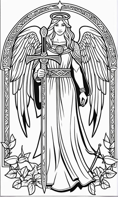 Angel tattoo design