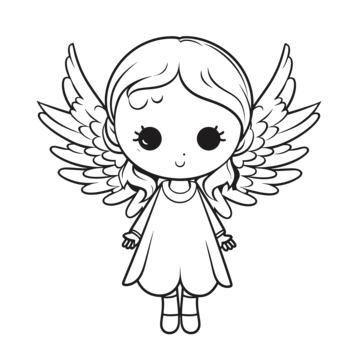 Real angel drawing png transparent images free download vector files