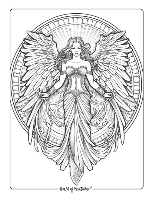 Angel coloring pages