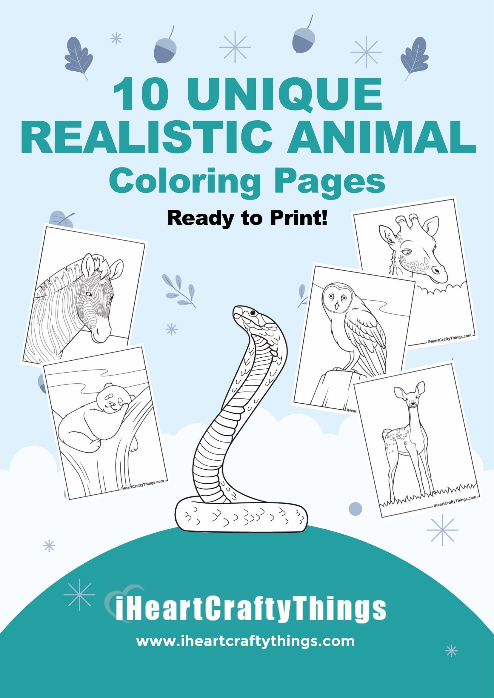 Realistic animal coloring pages â i heart crafty things