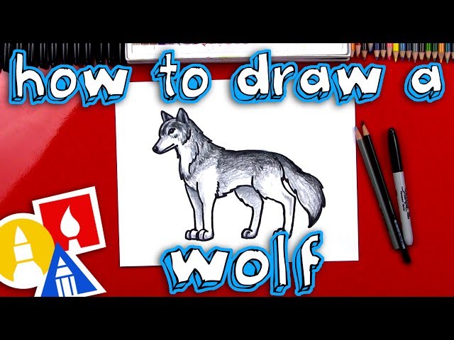 How to draw a realistic wolf