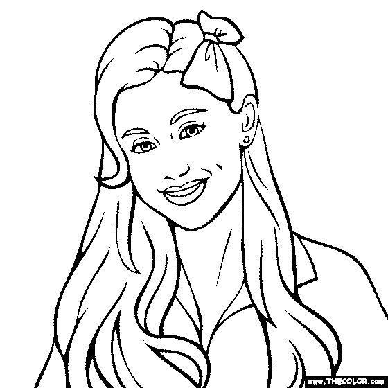 Faous actress coloring pages