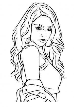 Free printable ariana grande coloring pages for adults and kids