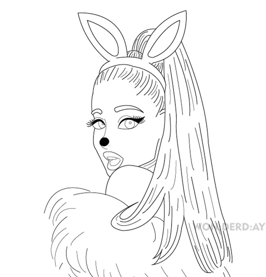 Coloring pages ariana grande download and print for free