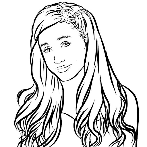 Ariana grande coloring pages printable for free download