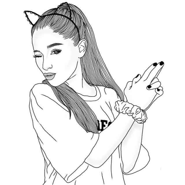 Ariana grande coloring pages printable for free download