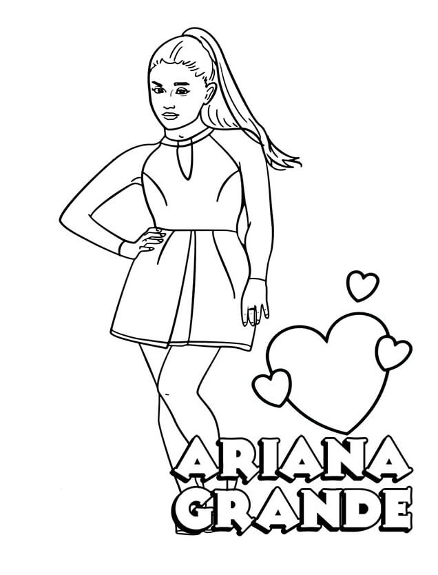 Ariana grande malvorlagen