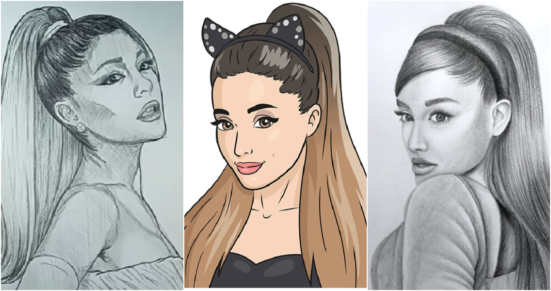 Ariana grande drawing ideas