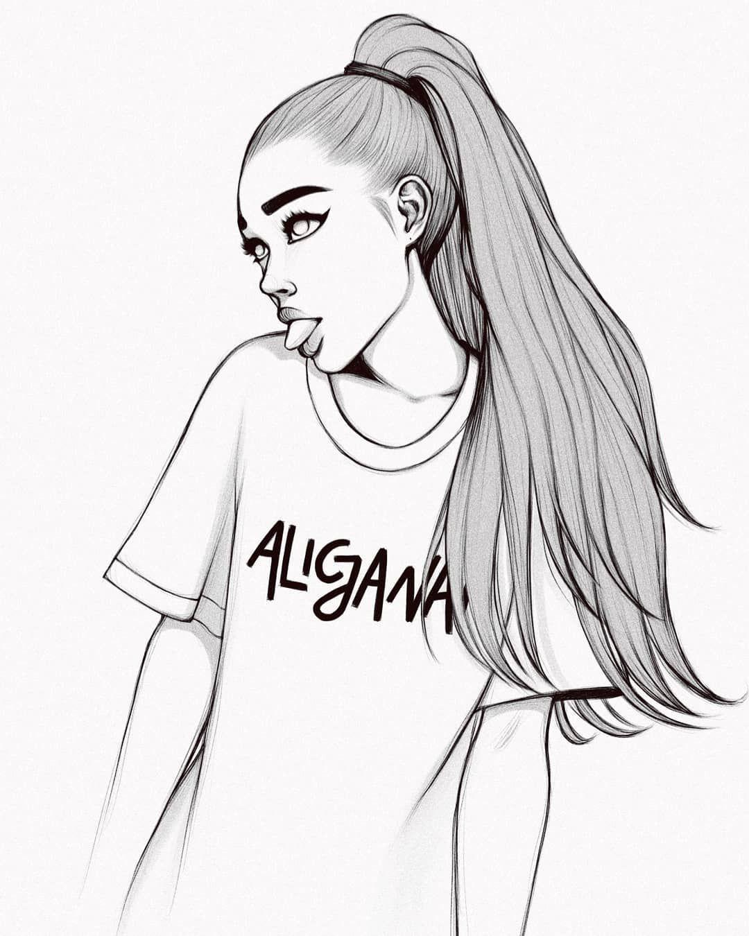 Top ariana grande coloring pages for kids