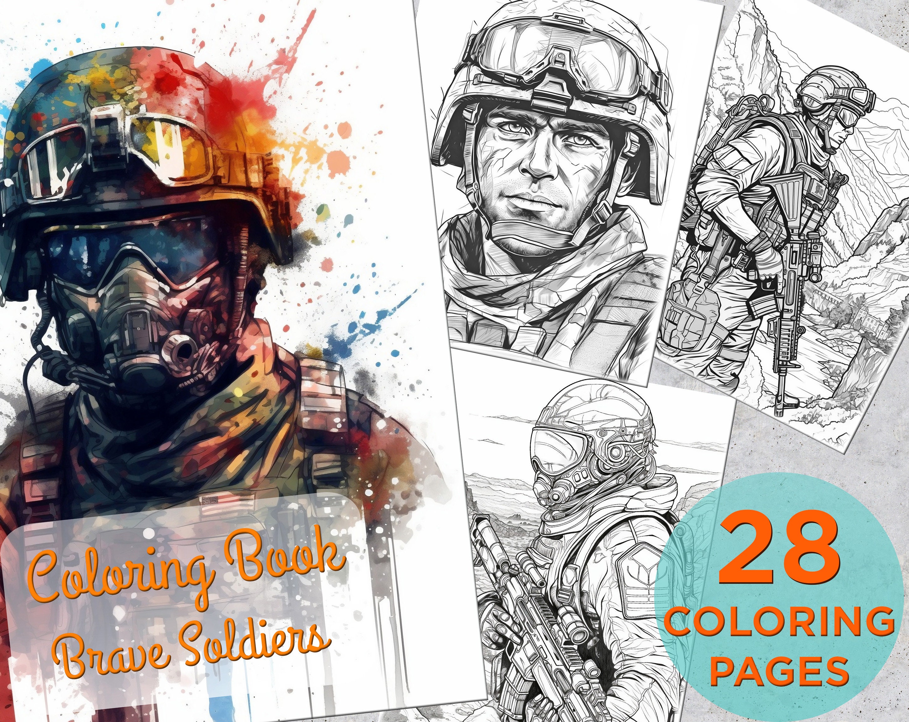 Army coloring book