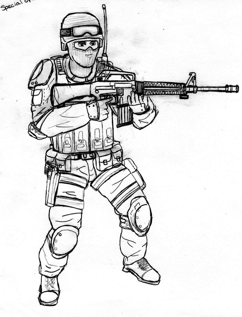 How to draw army step by step guide
