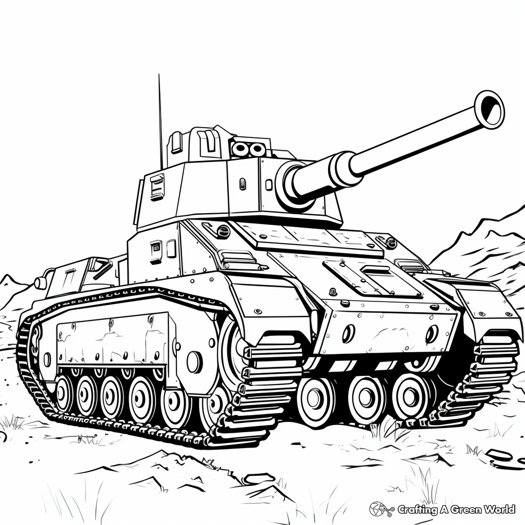 Tank coloring pages