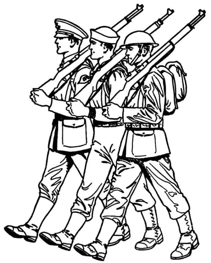 Printable realistic army coloring pages army drawing