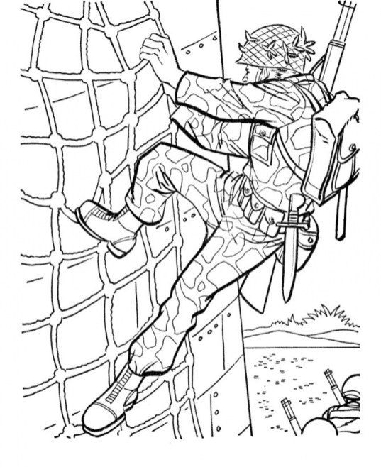 Free printable army coloring pages