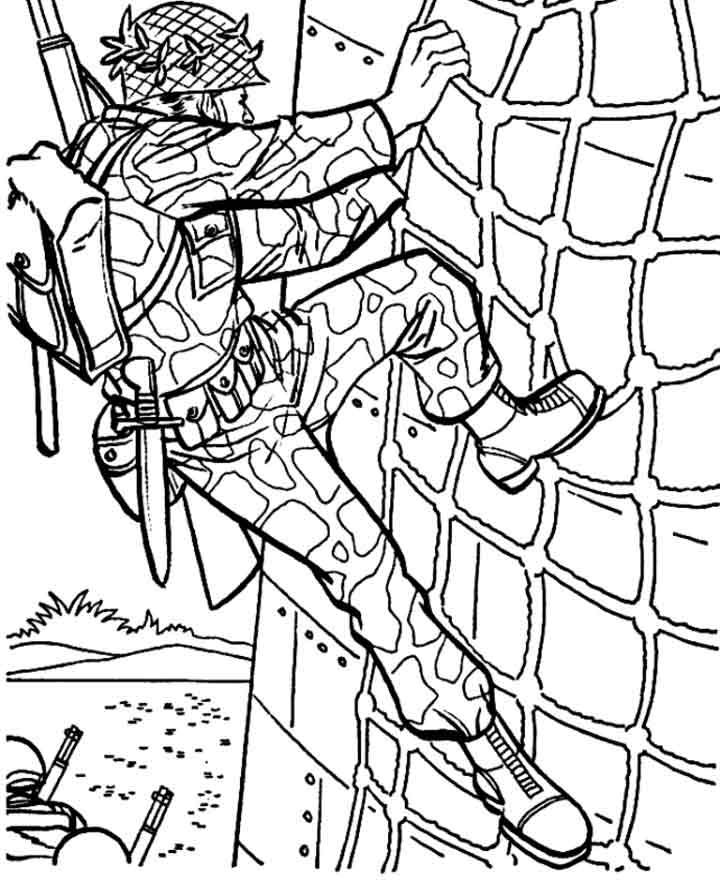 Printable realistic army coloring pages army drawing