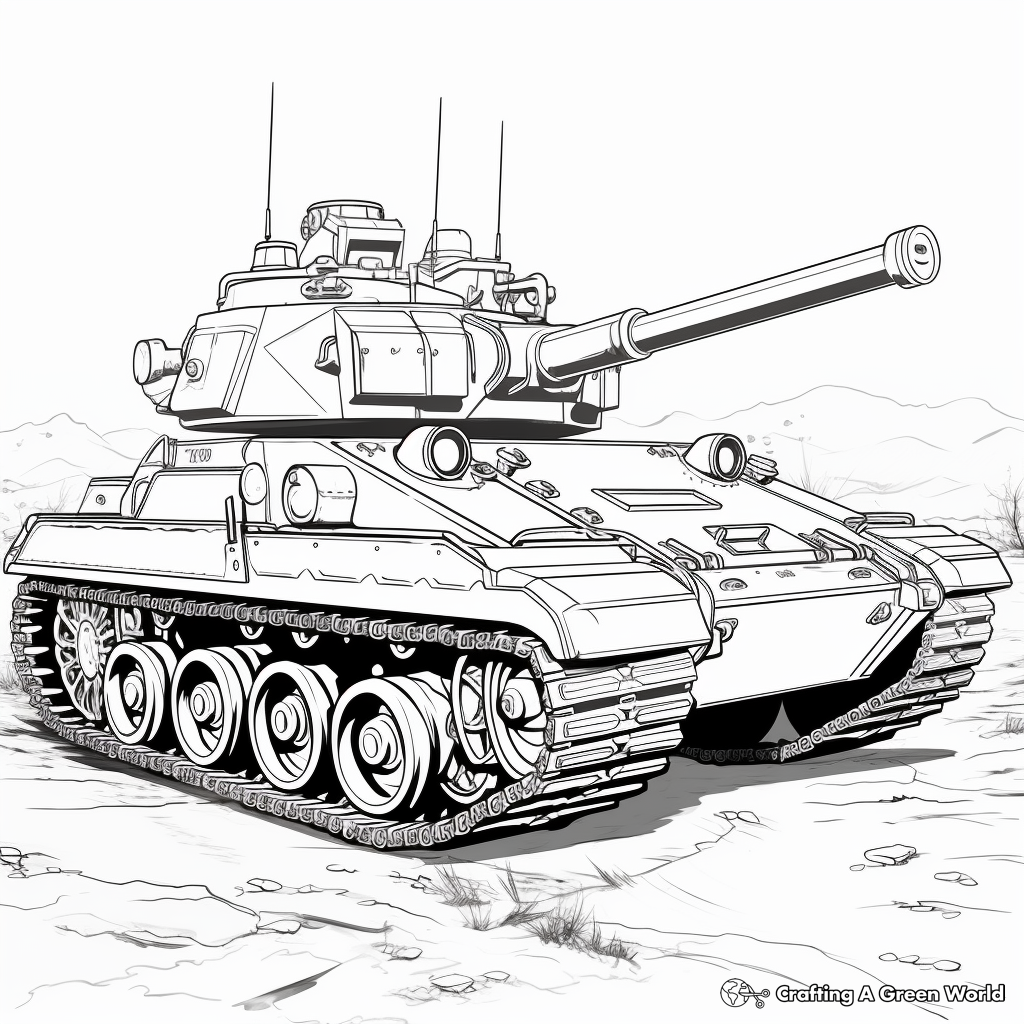 Tank coloring pages