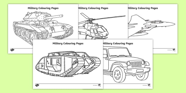 Military coloring pages teacher