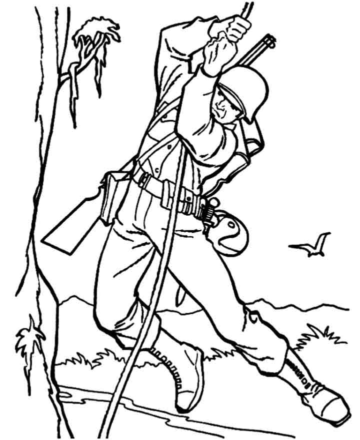 Printable realistic army coloring pages army drawing