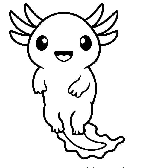 Axolotl coloring pages