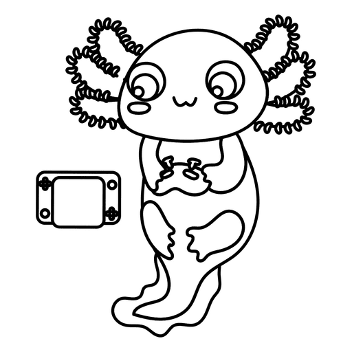 Axolotl coloring pages printable for free download
