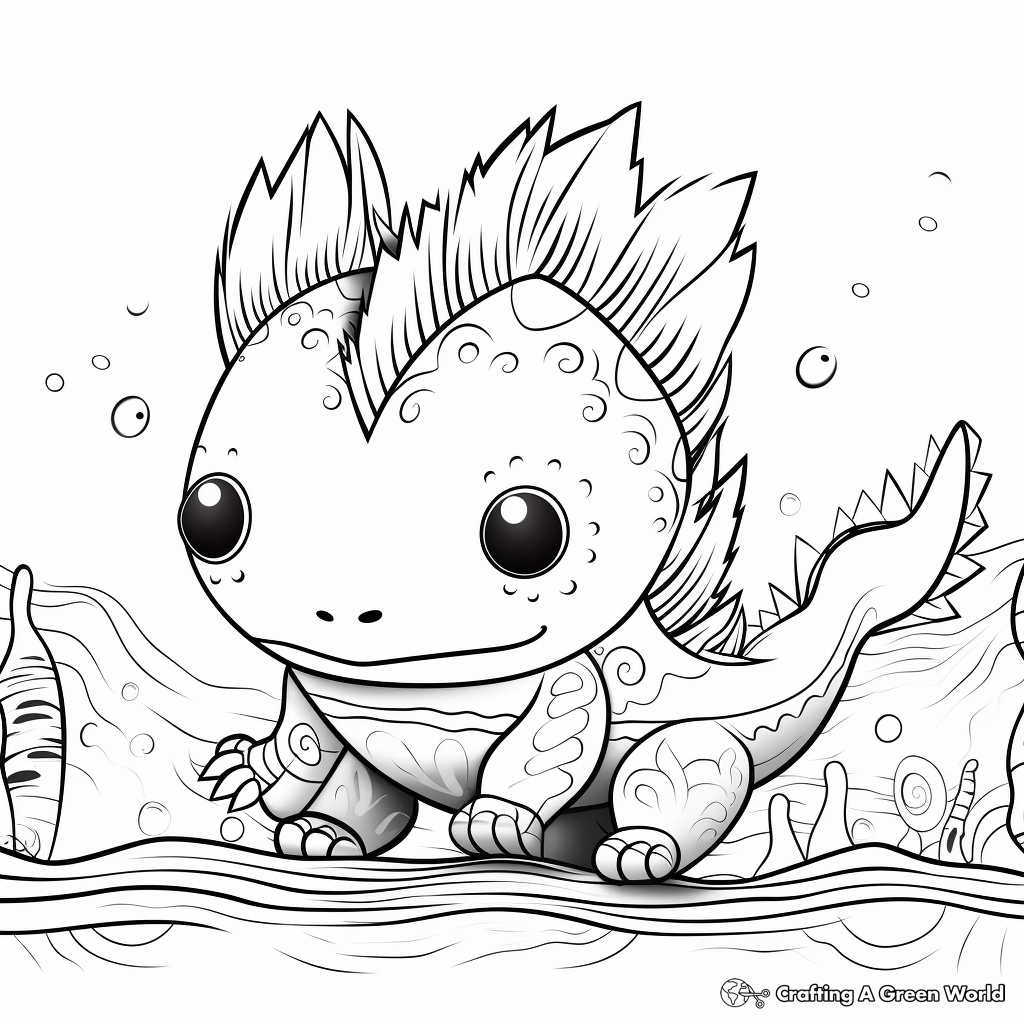 Axolotl coloring pages
