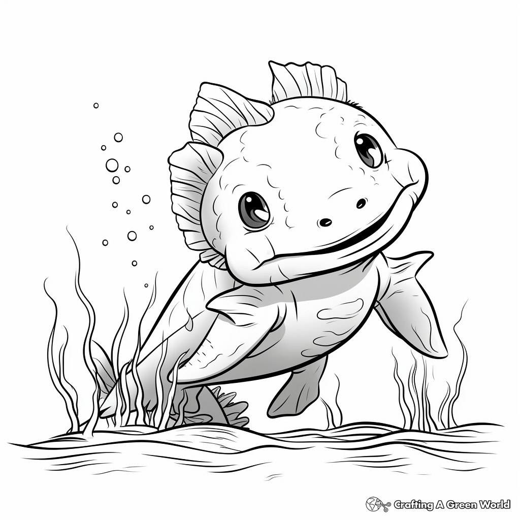 Axolotl coloring pages