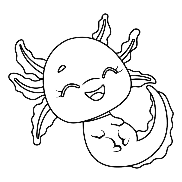 Axolotl coloring pages images
