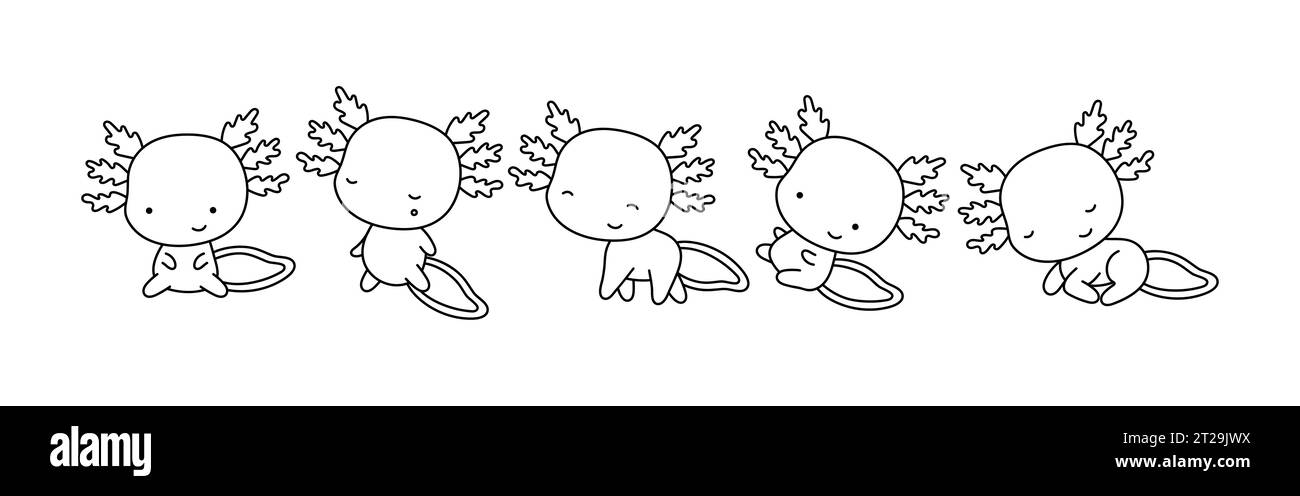 Axolotl coloring page hi