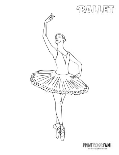 Ballerina coloring pages ballet printables fun facts at