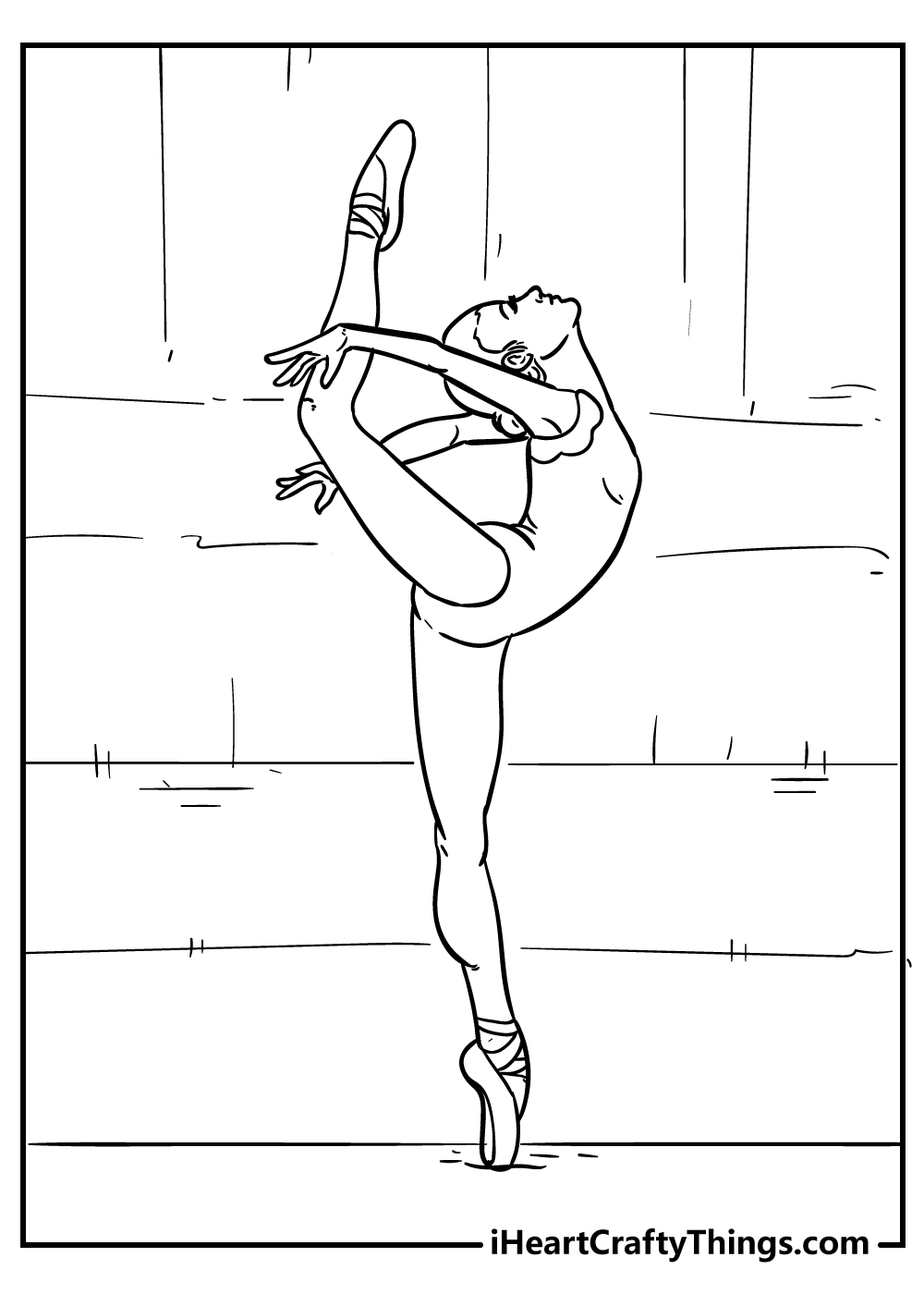 Ballet coloring pages free printables