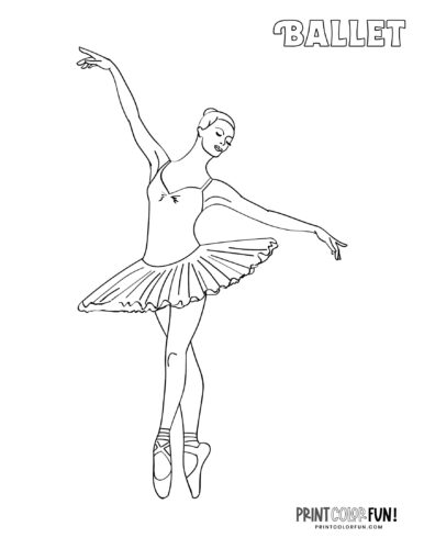 Ballerina coloring pages ballet printables fun facts at