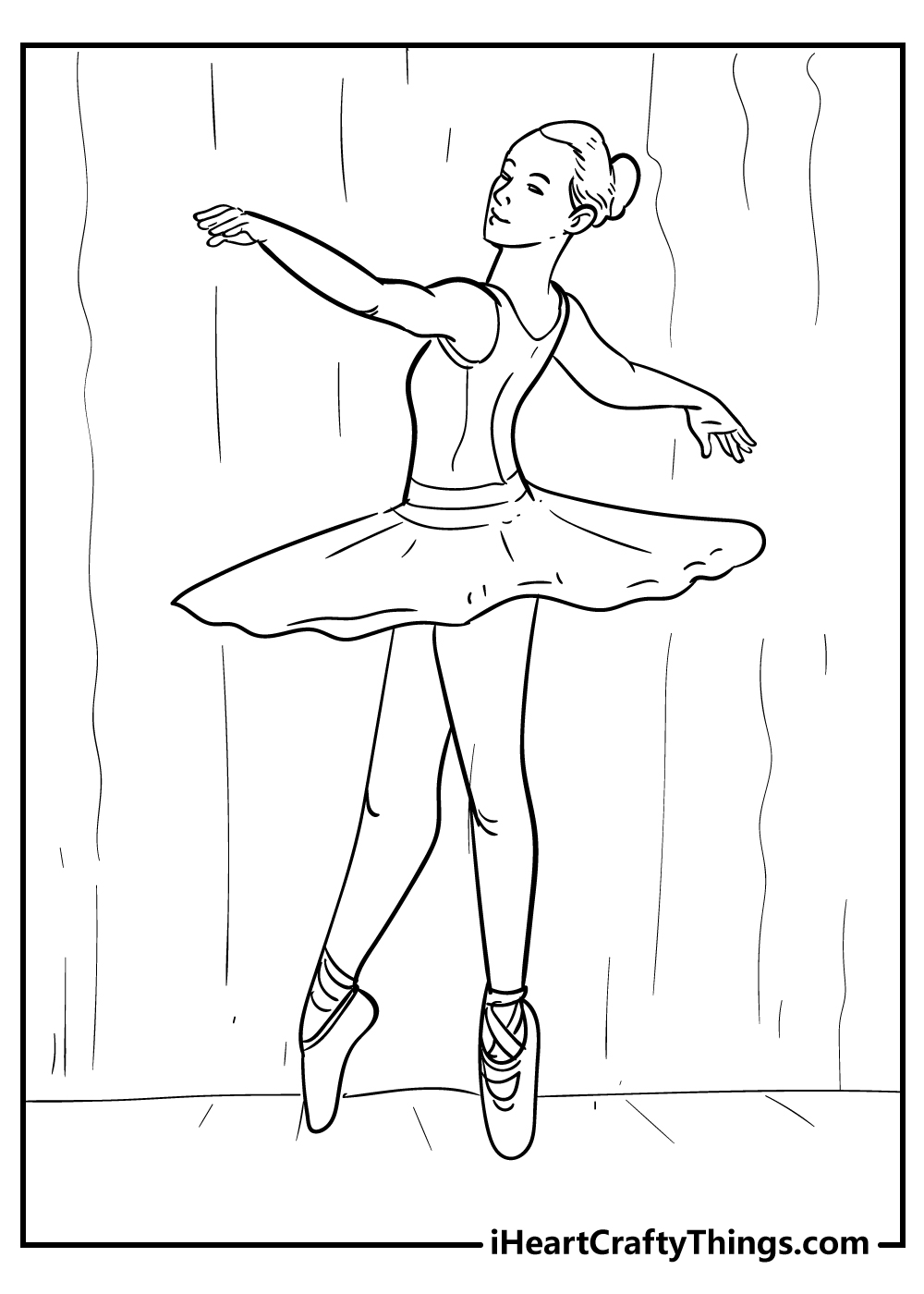 Ballet coloring pages free printables