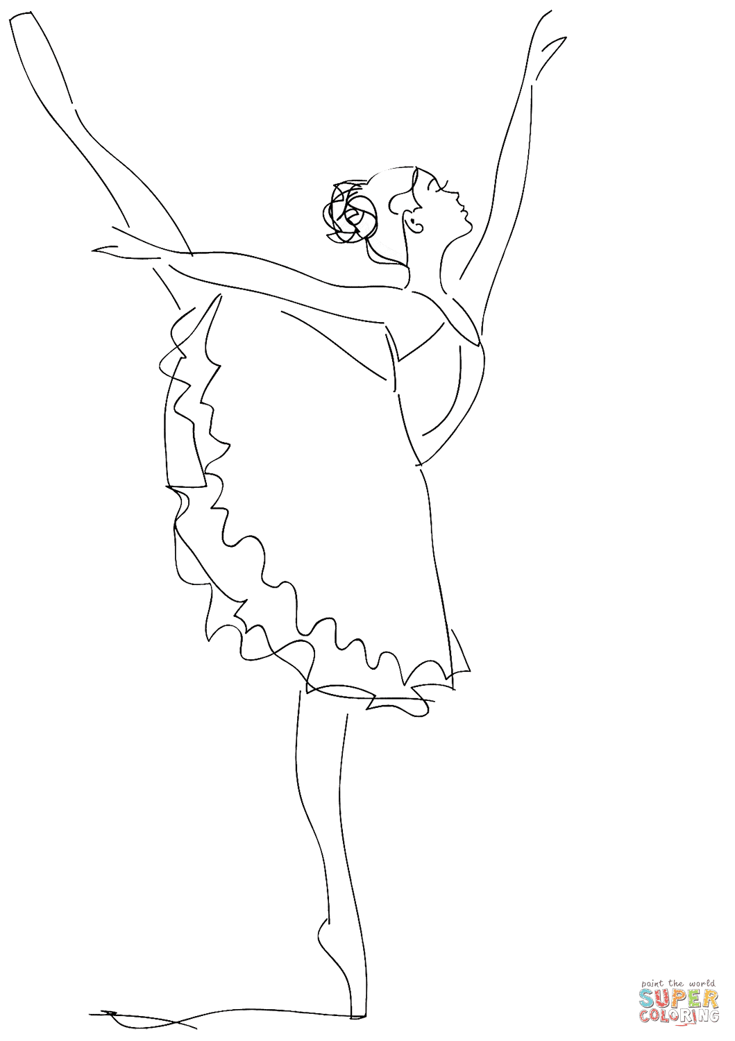 Ballerina coloring pages printable for free download