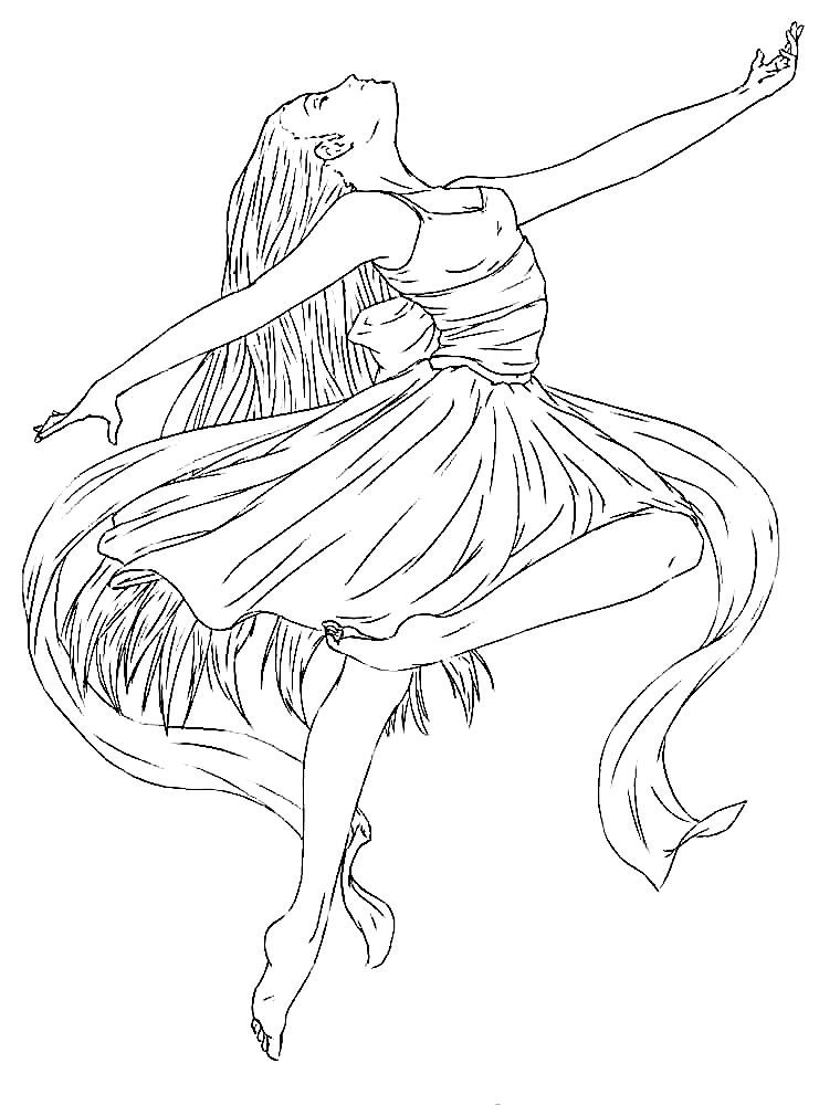 Ballerina coloring pages printable for free download