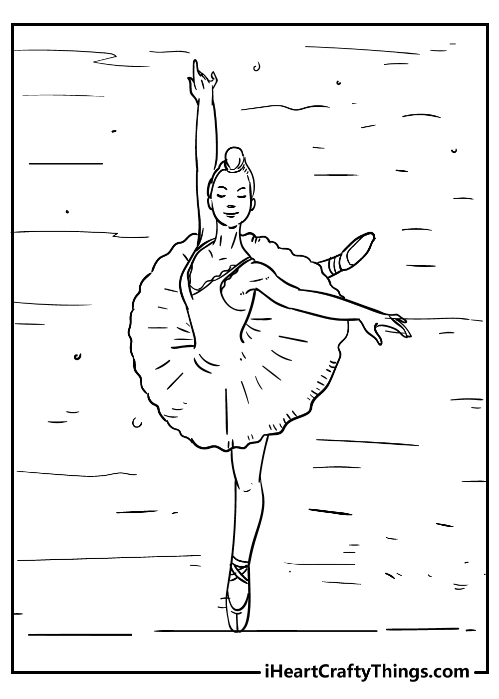 Ballet coloring pages free printables