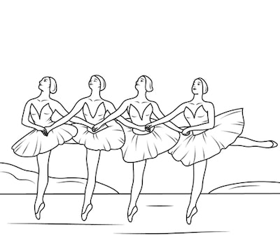 Free ballerina coloring pages you can print from home