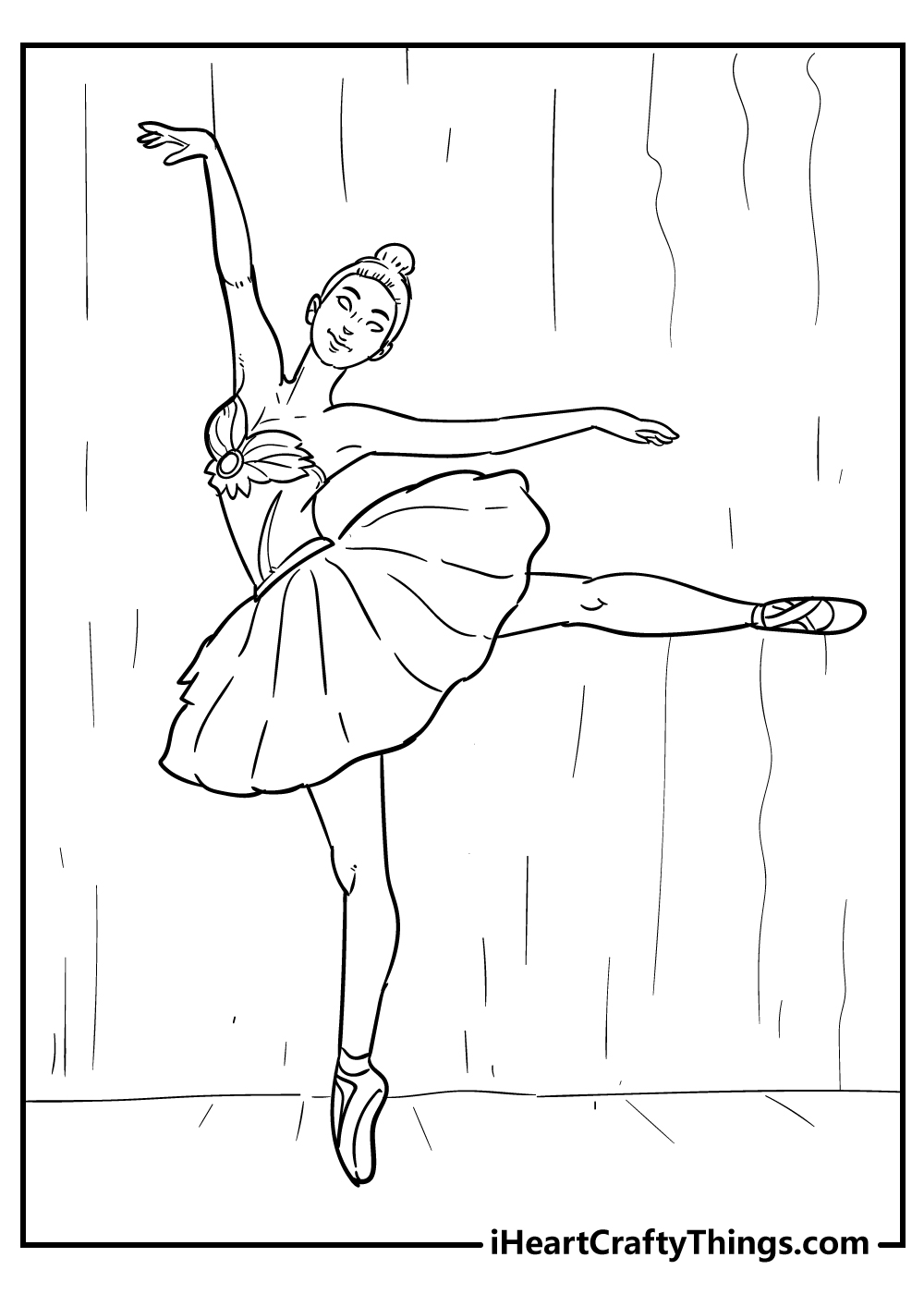 Ballet coloring pages free printables