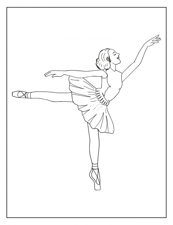 Free ballerina coloring pages