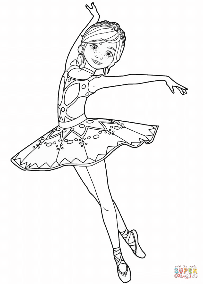 Fãlicie milliner from ballerina movie coloring page free printable coloring pages