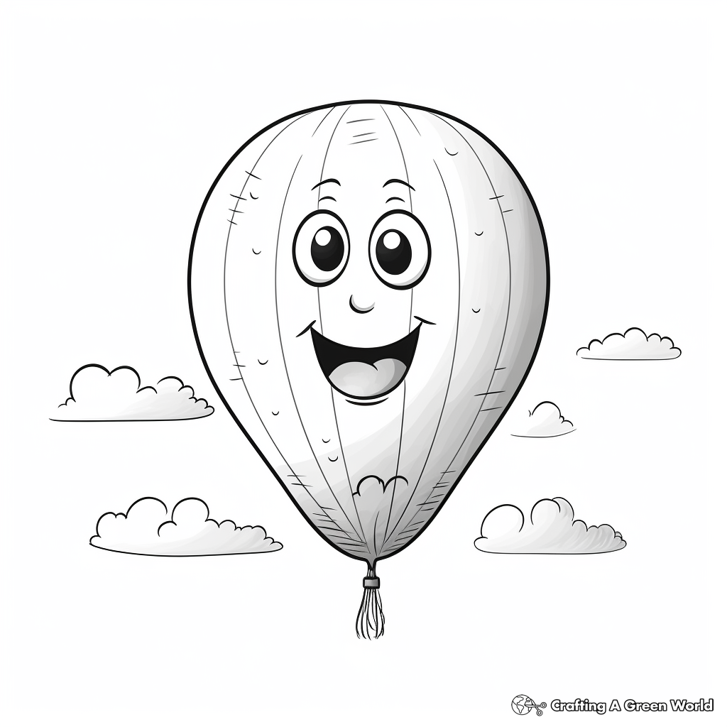 Balloon coloring pages