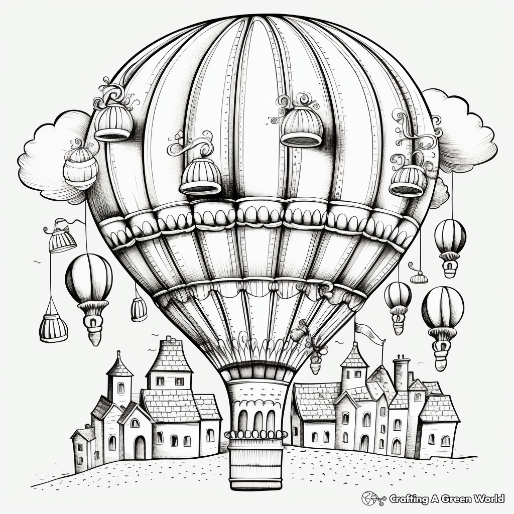 Balloon coloring pages