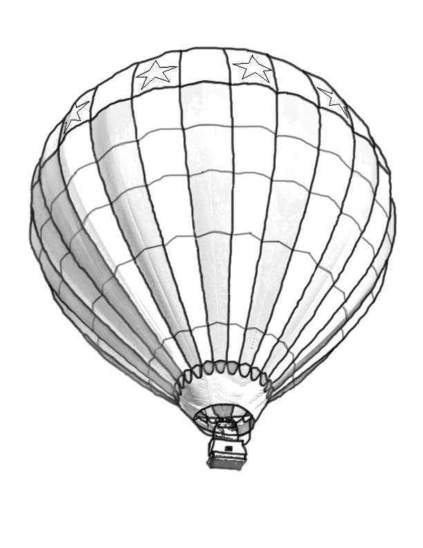 Free printable hot air balloon coloring pages for kids