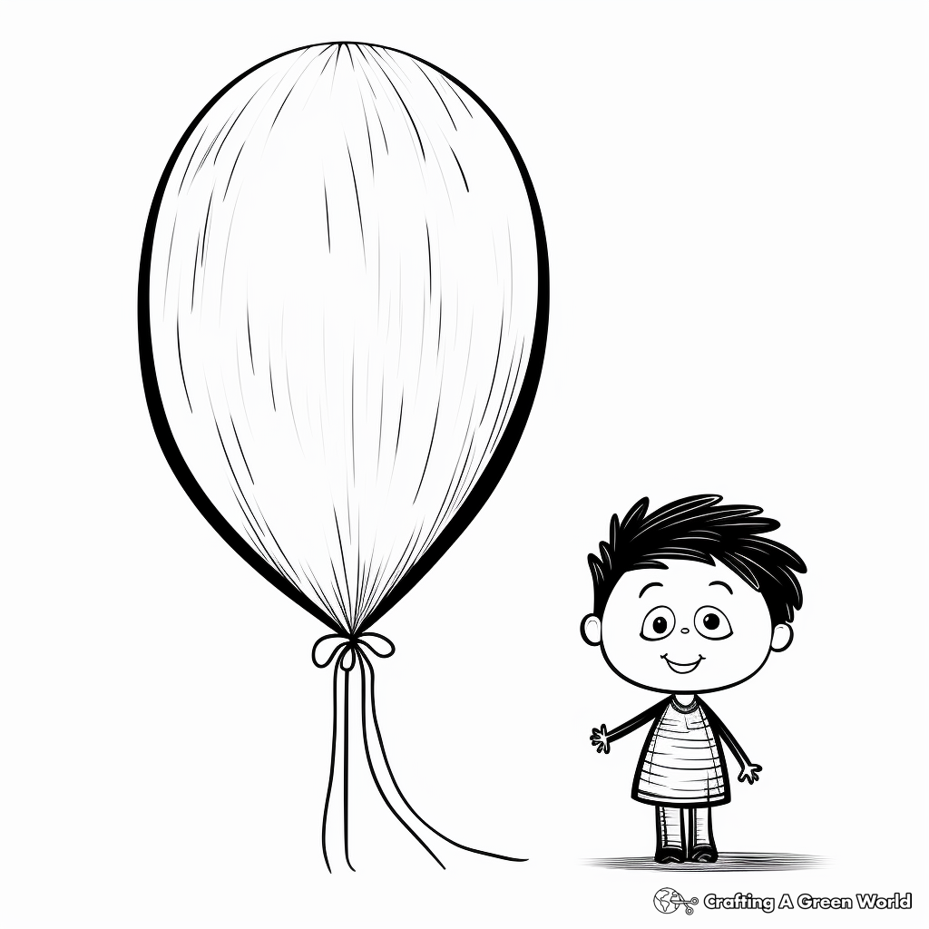 Balloon coloring pages