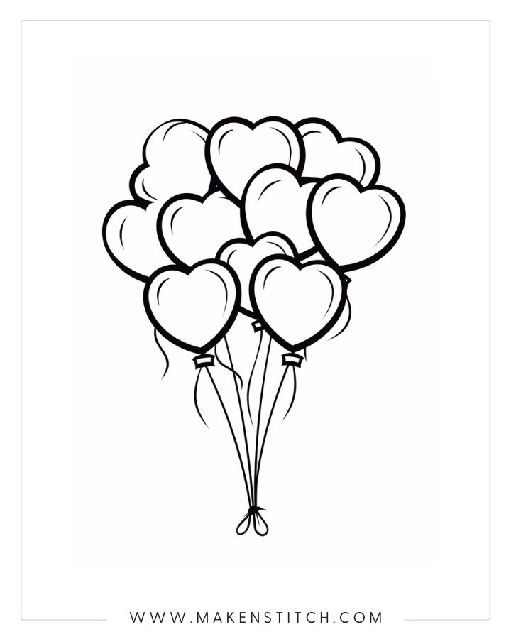 Free valentines heart coloring pages for kids and adults