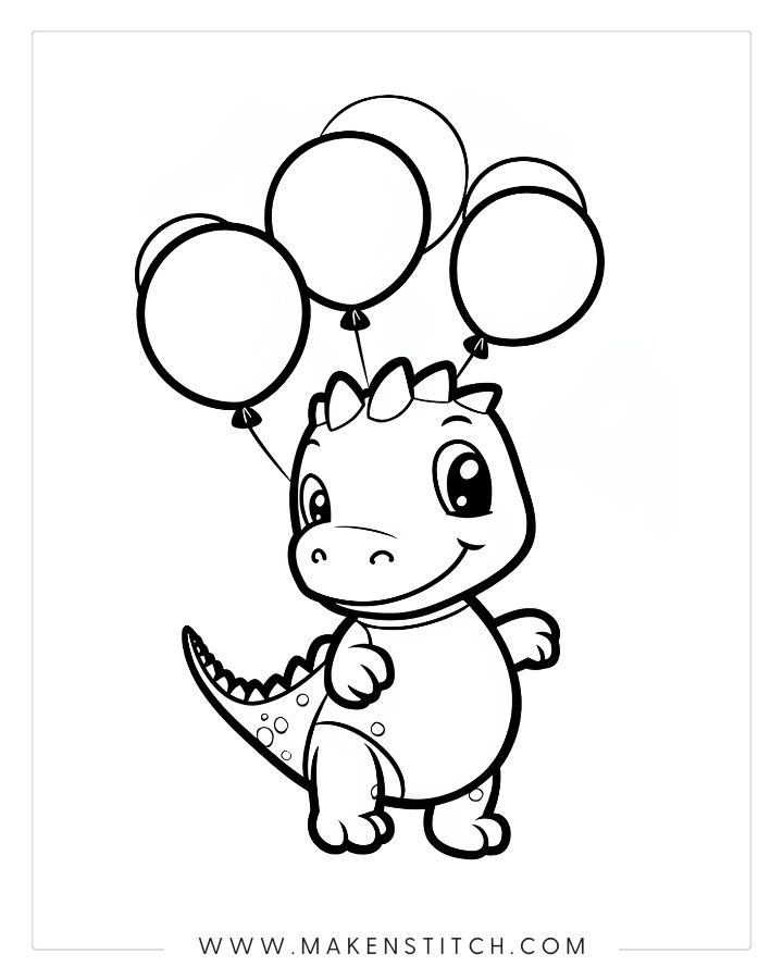 Coloring pages dinosaur theme for kids and adults