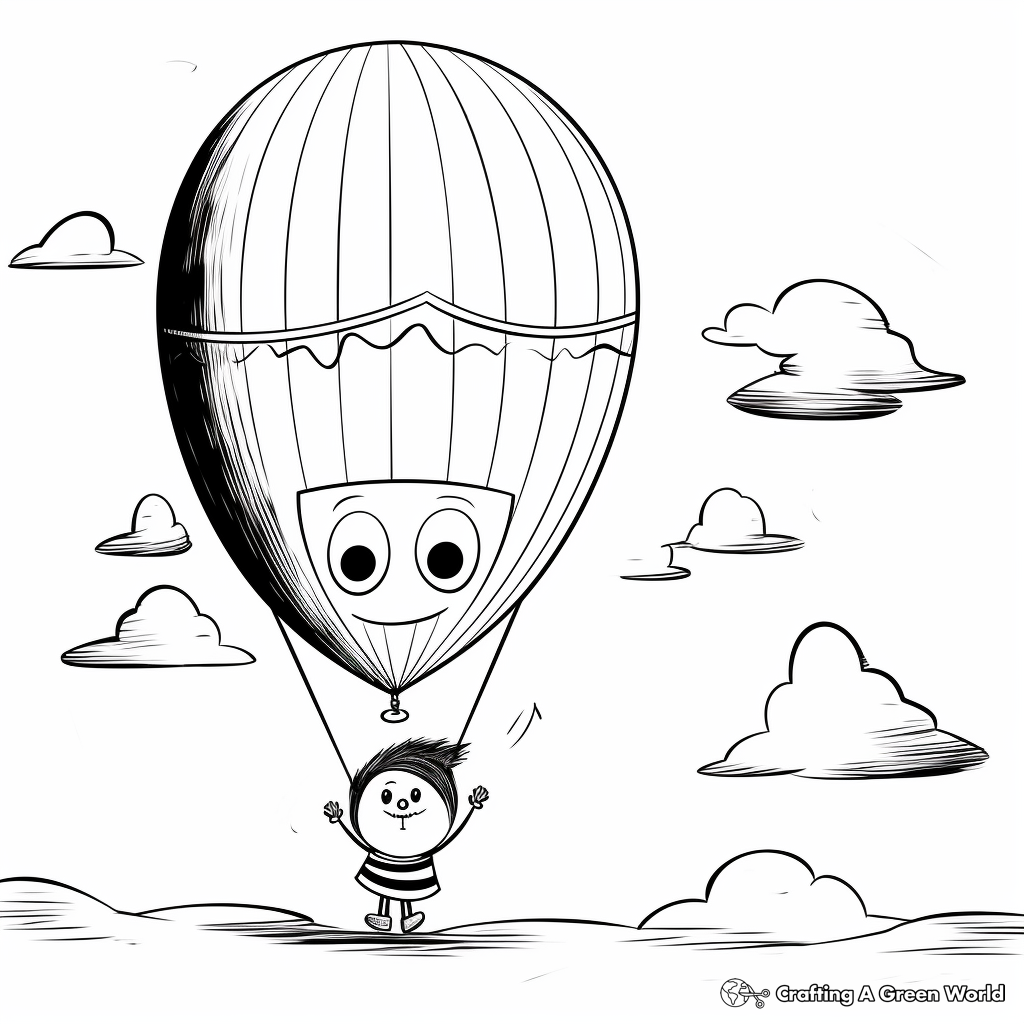 Balloon coloring pages