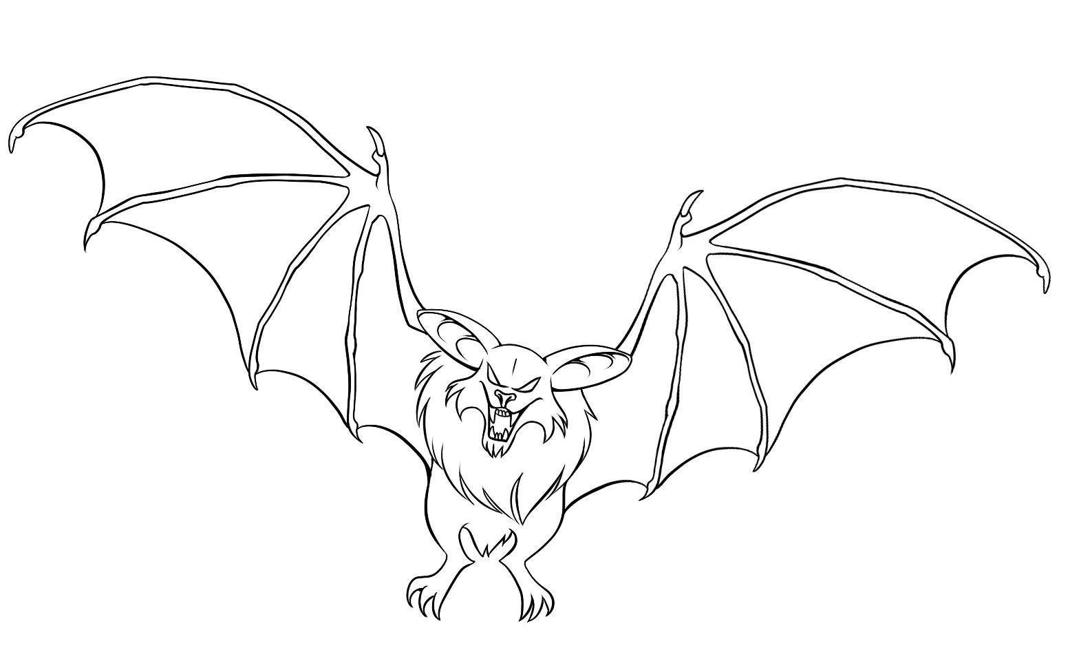 Free printable bat coloring pages for kids