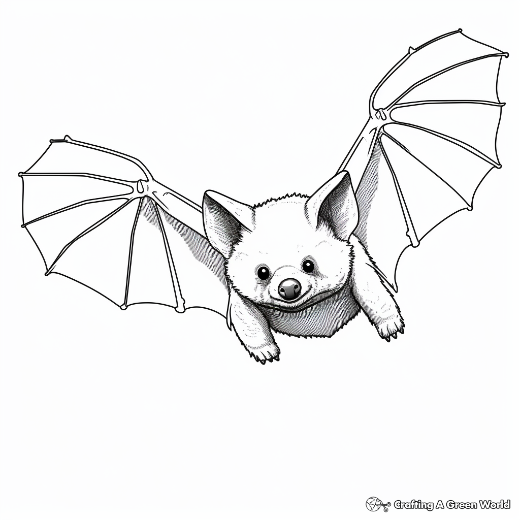 Fruit bat coloring pages