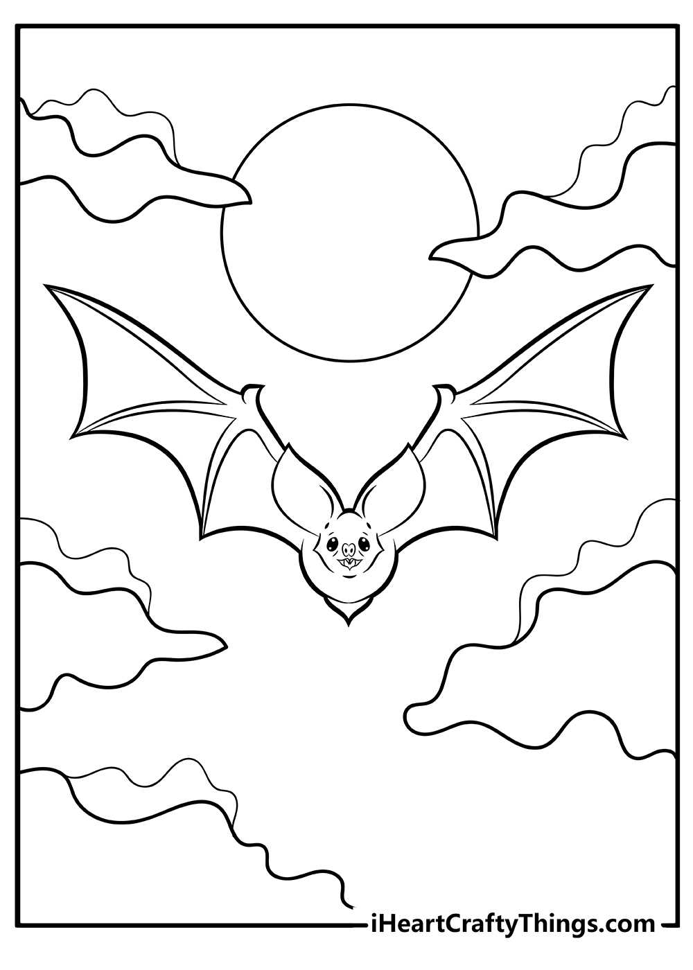 Bat coloring pages free printables